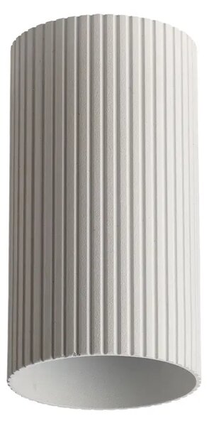Minimalistické bodové svietidlo Lucas Ribbed Tube 10 biela