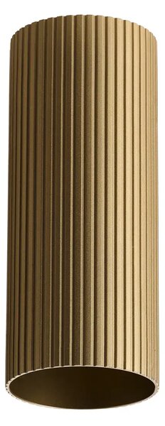 Minimalistické bodové svietidlo Lucas Ribbed Tube 30 zlatá