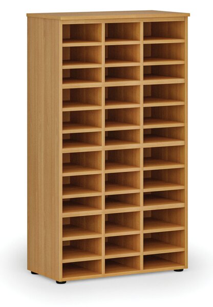 Triediaci regál PRIMO WOOD, 800 x 420 x 1434 mm, 36 priehradok, buk