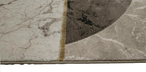 BE Koberec Gloria 3672 GOLD – sivý hnedý čierny obdĺžnikový Rozmer: 60x100 cm
