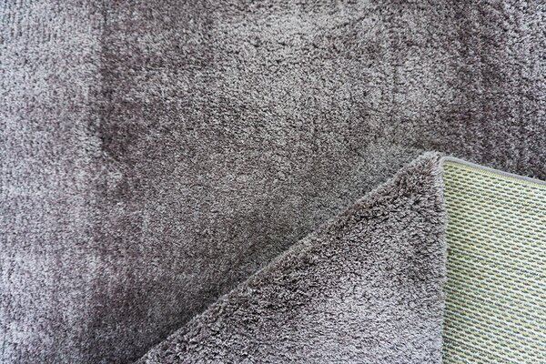 BE Koberec Microsofty 8301 DARK LILA – béžový hnedý obdĺžnikový Rozmer: 60x100 cm