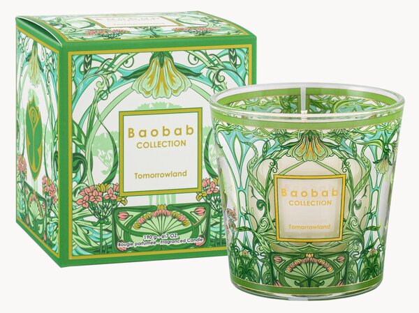 Ručne fúkaná vonná sviečka My First Baobab Tomorrowland 2024 (Pear, Lily of The Valley & Moss)