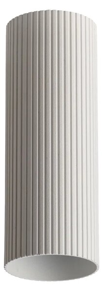 Minimalistické bodové svietidlo Lucas Ribbed Tube 40 biela