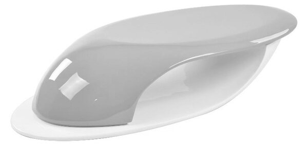 KONFERENČNÝ STOLÍK, biela s vysokým leskom, sivá farba s vysokým leskom, plast, 130/58/30 cm Livetastic - Stolíky do obývačky, Online Only