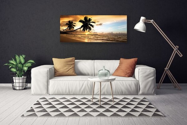 Obraz Canvas Palma stromy pláž krajina 125x50 cm