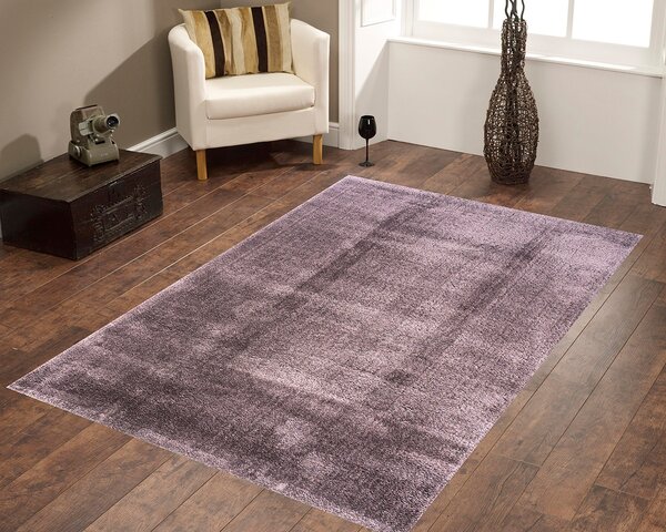 BE Koberec Microsofty 8301 DARK LILA – béžový hnedý obdĺžnikový Rozmer: 60x100 cm