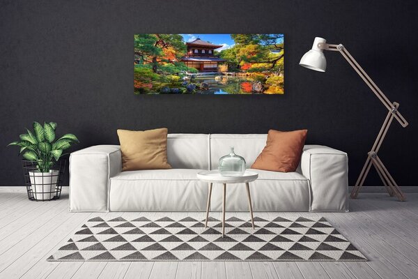 Obraz Canvas Záhrada japonsko krajina 125x50 cm