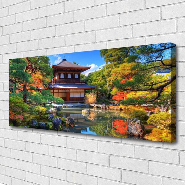 Obraz Canvas Záhrada japonsko krajina 125x50 cm