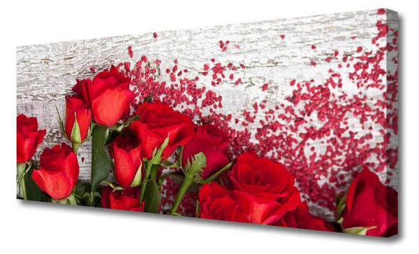 Obraz Canvas Ruže kvety rastlina 125x50 cm