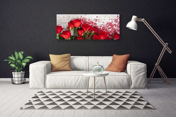 Obraz Canvas Ruže kvety rastlina 125x50 cm