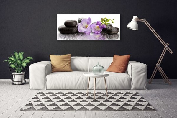 Obraz Canvas Kvet kamene umenie 125x50 cm
