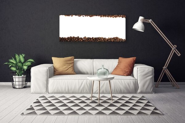 Obraz Canvas Káva zrnká kuchyňa 125x50 cm