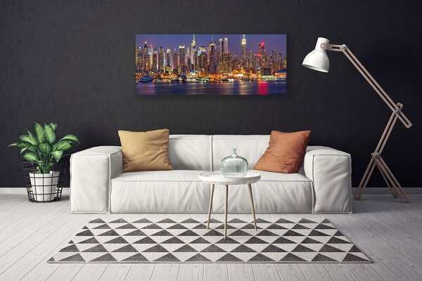 Obraz Canvas Mesto mrakodrapy domy 125x50 cm