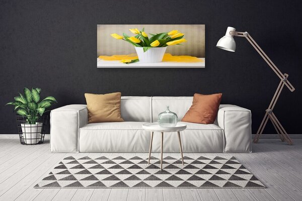 Obraz Canvas Tulipány kvety rastlina 125x50 cm