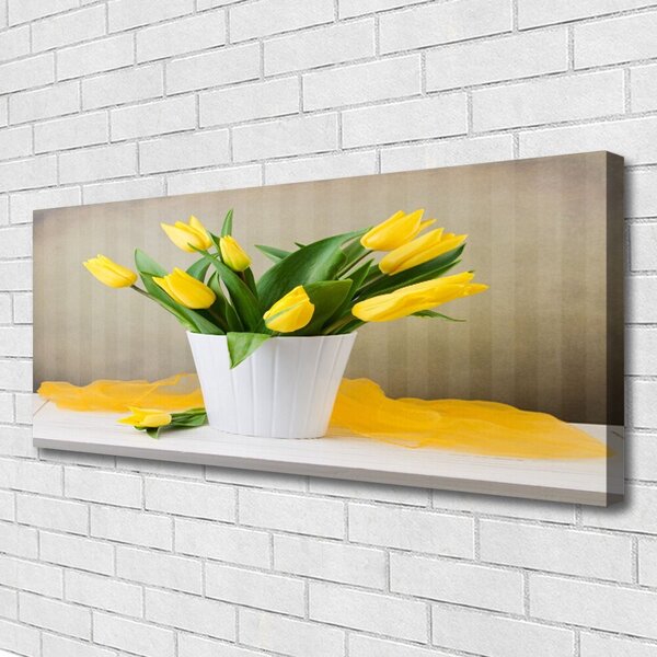 Obraz Canvas Tulipány kvety rastlina 125x50 cm