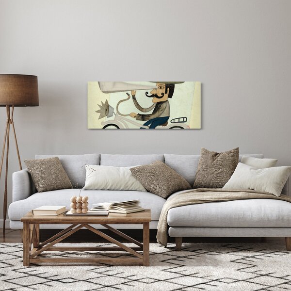Astronóm na bicykli (120x50 cm)