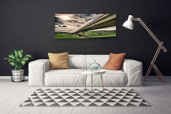 Obraz na plátne Diaľnica most údolie 125x50 cm