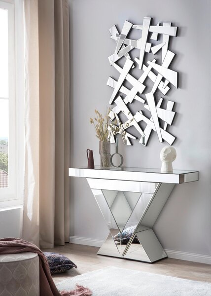 KONZOLOVÝ STOLÍK, strieborná, 120/35,5/80 cm Livetastic - Stolíky do obývačky, Online Only