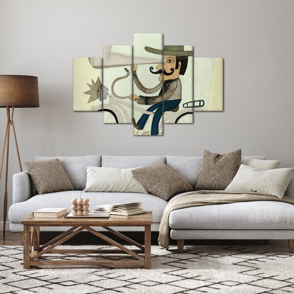 Astronóm na bicykli (150x105 cm)