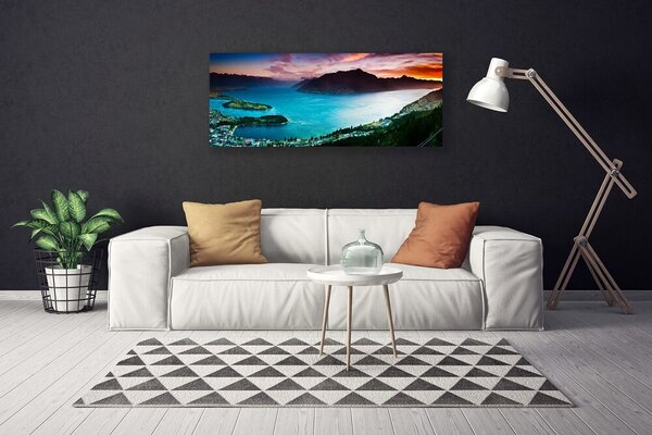 Obraz na plátne Polostrov hory príroda 125x50 cm