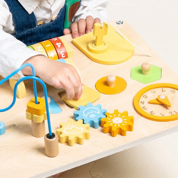 CABT404 Montessori aktivitný stôl pre deti 8v1 drevený