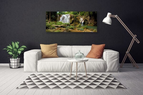 Obraz na plátne Vodopád rieka les príroda 125x50 cm