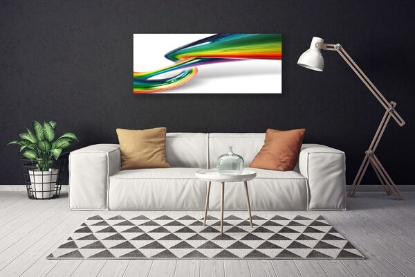 Obraz na plátne Abstrakcie dúha umenie 125x50 cm