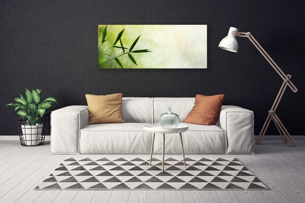 Obraz na plátne Listy dážď 125x50 cm