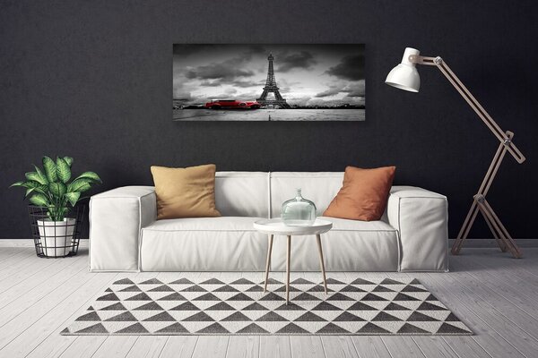 Obraz na plátne Eiffelova veža architektúra 125x50 cm