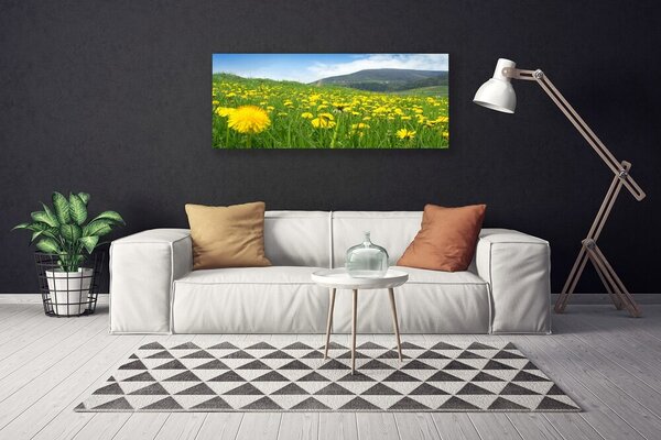 Obraz na plátne Púpava príroda 125x50 cm