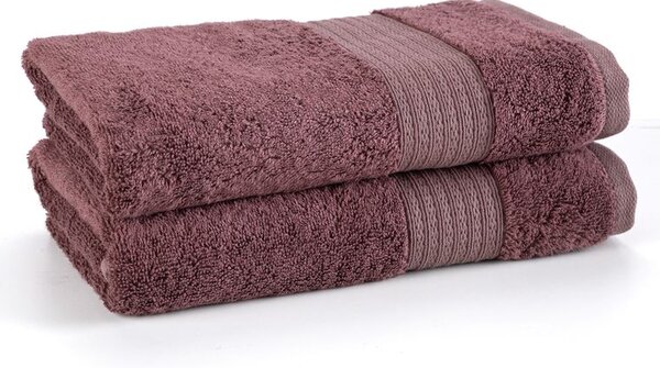 Súprava bambusových uterákov ALMA mauve 50 x 100 cm 2 ks