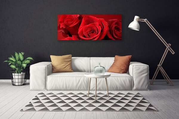Obraz na plátne Ruže kvety 125x50 cm