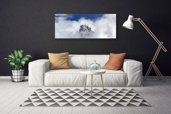 Obraz na plátne Hora mraky príroda 125x50 cm