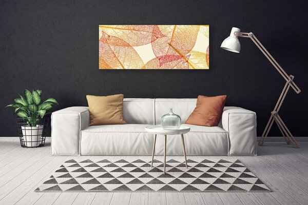 Obraz na plátne Listy umenie rastlina 125x50 cm
