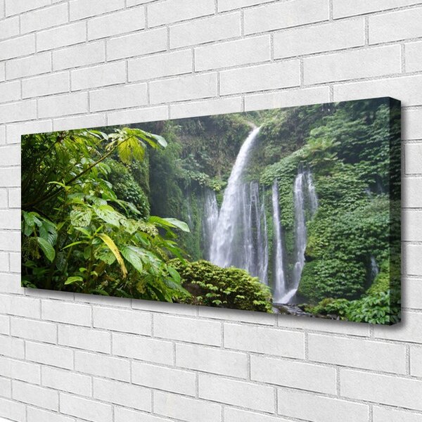 Obraz na plátne Vodopád príroda 125x50 cm
