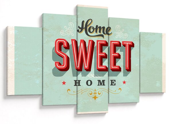 Obraz - Home sweet home (150x105 cm)