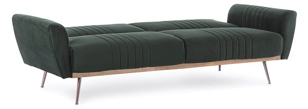 MUZZA Rozkladacia pohovka johnny velvet tmavozelená 180 x 104 x 45
