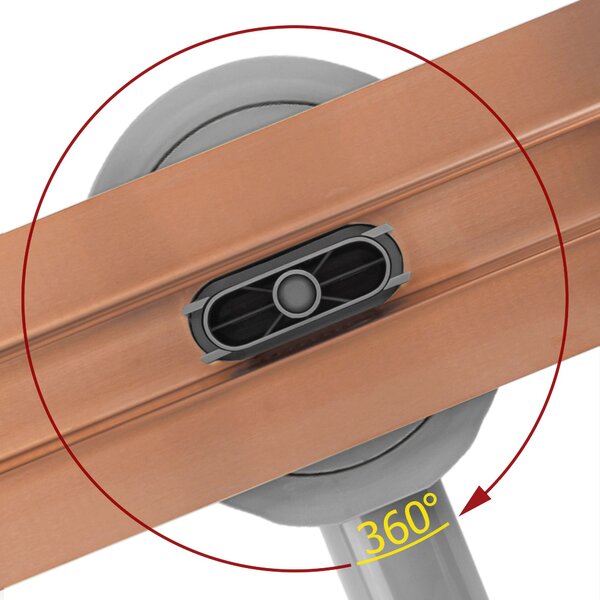 Odtokový žľab REA Neox Slim pro Brushed Copper 80