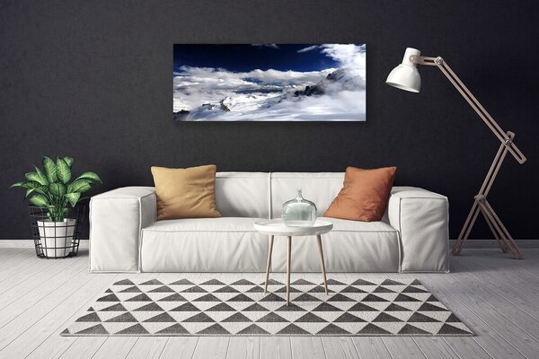 Obraz na plátne Hora mraky príroda 125x50 cm