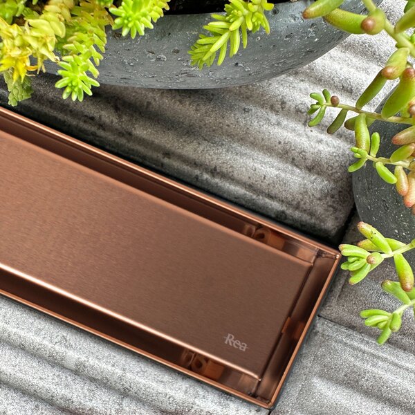 Odtokový žľab REA Neox pro Brushed Copper 70