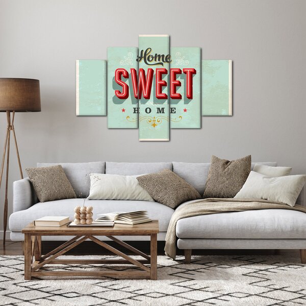 Obraz - Home sweet home (150x105 cm)