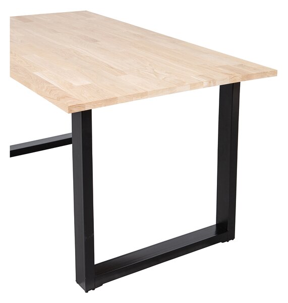 MUZZA Jedálenský stôl tablo 160 x 90 cm nohy do tvaru U dubový