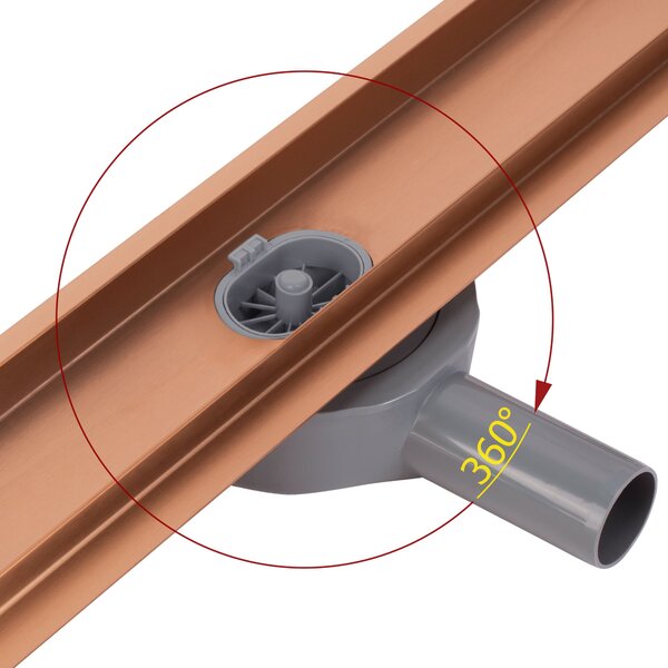 Odtokový žľab REA Neox pro Brushed Copper 70