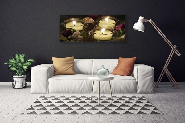 Obraz na plátne Sviečky umenie 125x50 cm