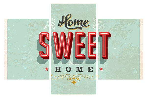 Obraz - Home sweet home (90x60 cm)