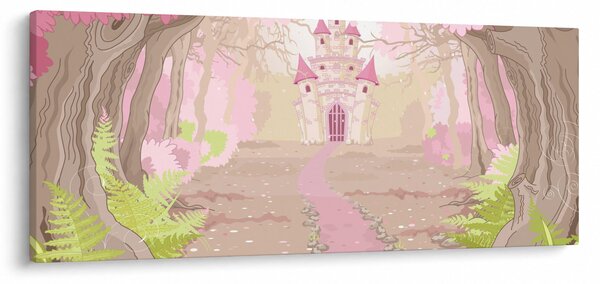 Obraz - Cesta do ružového kráľovstva (120x50 cm)