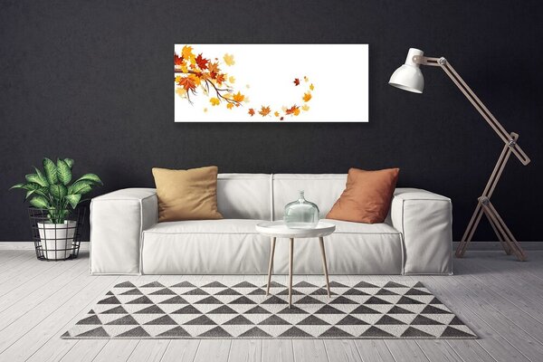 Obraz na plátne Listy umenie rastlina 125x50 cm