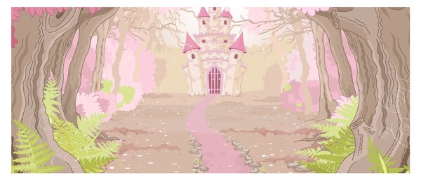 Obraz - Cesta do ružového kráľovstva (120x50 cm)