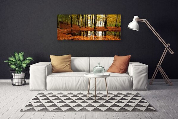 Obraz na plátne Les príroda 125x50 cm