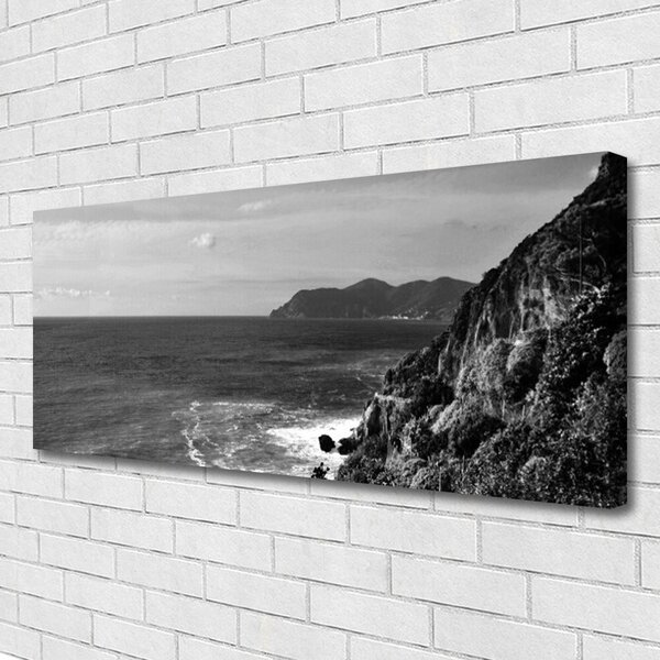 Obraz na plátne More hory príroda 125x50 cm